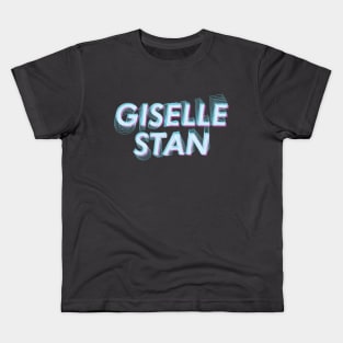 AESPA Giselle stan name futuristic text glitch MY | Morcaworks Kids T-Shirt